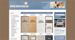 Desktop Screenshot of neuetuer.de